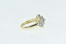 Load image into Gallery viewer, 14K Tanzanite Vintage Diamond Accent Cluster Ring Yellow Gold