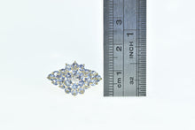 Load image into Gallery viewer, 14K Tanzanite Vintage Diamond Accent Cluster Ring Yellow Gold