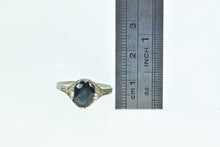 Load image into Gallery viewer, 14K 1.55 Ct Art Deco Sapphire Filigree Engagement Ring White Gold