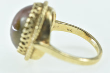 Load image into Gallery viewer, 14K Oval Watermelon Tourmaline Cabochon Ring Yellow Gold