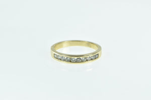 14K 0.30 Ctw Diamond Vintage Wedding Band Ring Yellow Gold