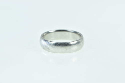 Platinum 5.6mm Vintage Simple Wedding Band Ring