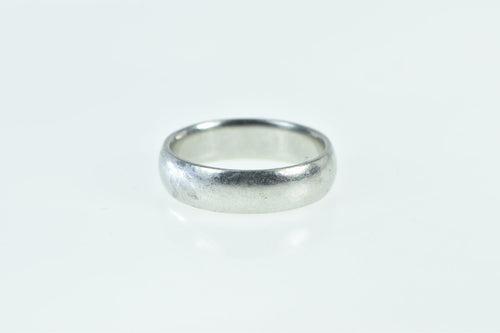 Platinum 5.6mm Vintage Simple Wedding Band Ring