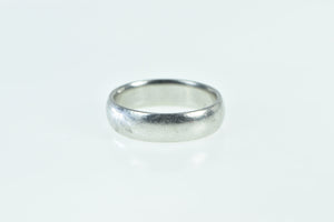 Platinum 5.6mm Vintage Simple Wedding Band Ring