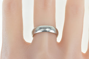 Platinum 5.6mm Vintage Simple Wedding Band Ring