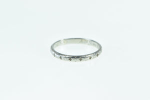 Platinum 1930's 2.4mm Vintage Wedding Band Ring