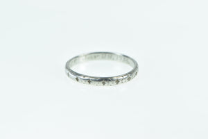 Platinum 1930's 2.4mm Vintage Wedding Band Ring