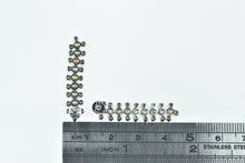 Load image into Gallery viewer, 18K Multi Colored Sapphire Diamond Dangle Earrings White Gold