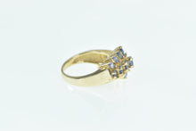 Load image into Gallery viewer, 10K Tanzanite Vintage Wavy Statement Band Ring Yellow Gold