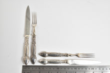 Load image into Gallery viewer, Sterling Silver Walker &amp; Hall Cake Dessert Fork &amp; Knife (6 pairs)