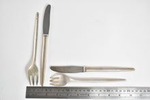 Load image into Gallery viewer, Sterling Silver A Michelsen Tulip Flatware Partial Fork &amp; Knife Set