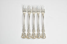 Load image into Gallery viewer, Sterling Silver J E Caldwell Louis XIV Pattern Dessert Fork Set (5 pieces)