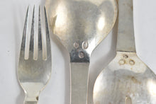 Load image into Gallery viewer, Sterling Silver Georg Jensen Continental Partial Salad Set (7 pcs.)