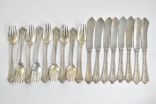 Load image into Gallery viewer, Sterling Silver Tiffany &amp; Co Persian Fish Set (8 full sets, 1 partial)