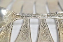 Load image into Gallery viewer, Sterling Silver Tiffany &amp; Co Persian Fish Set (8 full sets, 1 partial)