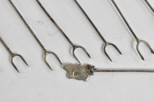 Load image into Gallery viewer, Sterling Silver Peru Peruvian Motif Hors D&#39;oeuvres Fork Set (9 pcs)