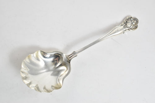 Sterling Silver Bailey Banks & Biddle G Monogram Serving Spoon 8.75