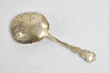Load image into Gallery viewer, Sterling Silver Ornate Monogrammed Pierced Bon Bon Spoon M H P