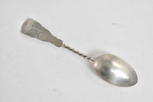 Load image into Gallery viewer, Sterling Silver Antique Engraved Floral Twist Tea Spoon