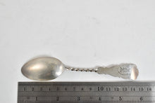 Load image into Gallery viewer, Sterling Silver Antique Engraved Floral Twist Tea Spoon