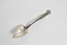 Load image into Gallery viewer, Sterling Silver Ornate Floral Dessert Tea Spoon