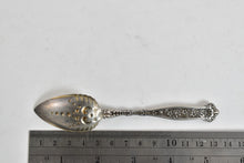 Load image into Gallery viewer, Sterling Silver Ornate Floral Dessert Tea Spoon