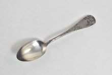 Load image into Gallery viewer, Sterling Silver Benj J. Mayo Engraved Peony Flower Tea Spoon