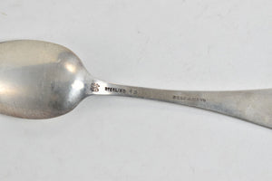 Sterling Silver Benj J. Mayo Engraved Peony Flower Tea Spoon