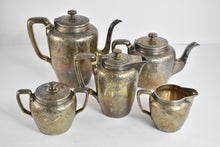Load image into Gallery viewer, Sterling Silver Tiffany &amp; Co Floral 18143 Tea Service Set Monogram T 5 pcs