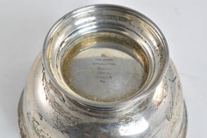 Sterling Silver Cartier Paul Revere Reproduction Footed Bowl H Monogram