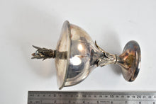 Load image into Gallery viewer, Sterling Silver Hazorfim Leaf Motif Lidded Pedestal Sugar Bowl