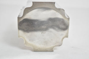 Sterling Silver Handwrought Mid Century Geometric Cotton Ball Vanity Box