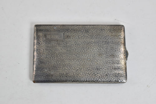 Sterling Silver Wallace Sterling Monogram Hammered Cigarette Case