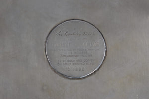 Sterling Silver 1972 "The Road, Winter" Currier Ives Ltd Ed Artwork Plate