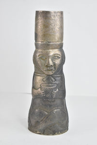 Sterling Silver Peruvian Motif Hand Made Martini Shaker