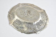 Load image into Gallery viewer, Silver Elaborate Repousse Decorative Filigree Fruit Bowl