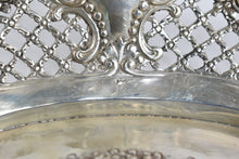 Load image into Gallery viewer, Silver Elaborate Repousse Decorative Filigree Fruit Bowl