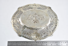 Load image into Gallery viewer, Silver Elaborate Repousse Decorative Filigree Fruit Bowl