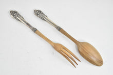 Load image into Gallery viewer, Sterling Silver French Salad Serving Spoon &amp; Fork Set (2 pcs.)