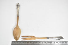 Load image into Gallery viewer, Sterling Silver French Salad Serving Spoon &amp; Fork Set (2 pcs.)
