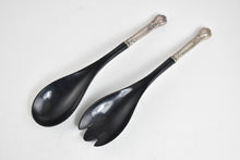 Load image into Gallery viewer, Sterling Silver Gorham Chanitlly Ebony Salad Serving Set (2 pcs)