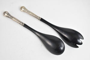 Sterling Silver Gorham Chanitlly Ebony Salad Serving Set (2 pcs)