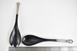 Sterling Silver Gorham Chanitlly Ebony Salad Serving Set (2 pcs)