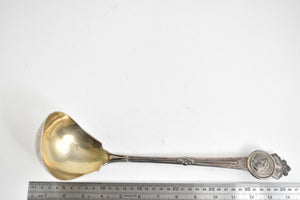 Sterling Silver Medallion Gorham H Best & Son Serving Ladle 14.25"