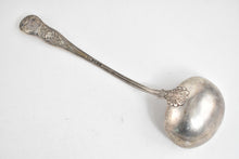 Load image into Gallery viewer, Sterling Silver 1873 H J Lias &amp; Son London Floral Serving Ladle 13&quot;