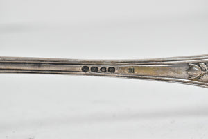 Sterling Silver 1873 H J Lias & Son London Floral Serving Ladle 13"