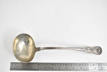 Load image into Gallery viewer, Sterling Silver 1873 H J Lias &amp; Son London Floral Serving Ladle 13&quot;
