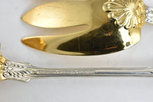 Load image into Gallery viewer, Sterling Silver Tiffany &amp; Co English King Goldwash Solid Salad Set (2 pcs)