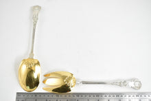 Load image into Gallery viewer, Sterling Silver Tiffany &amp; Co English King Goldwash Solid Salad Set (2 pcs)