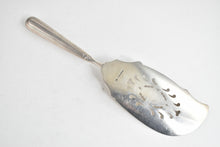 Load image into Gallery viewer, Sterling Silver A E Warner Ornate Monogram Fish Server 13.25&quot;